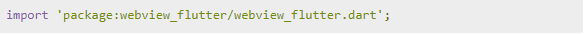  webview_flutter package