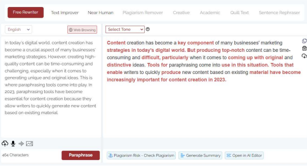 paraphrasing tool