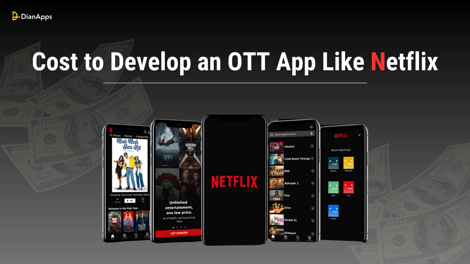 Cost to Develop an OTT App Like Netflix