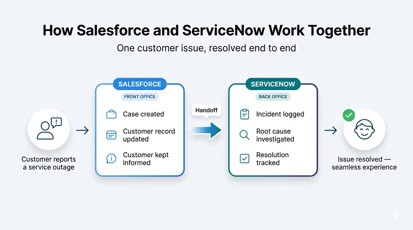 How Salesforce and Servicenow work Together