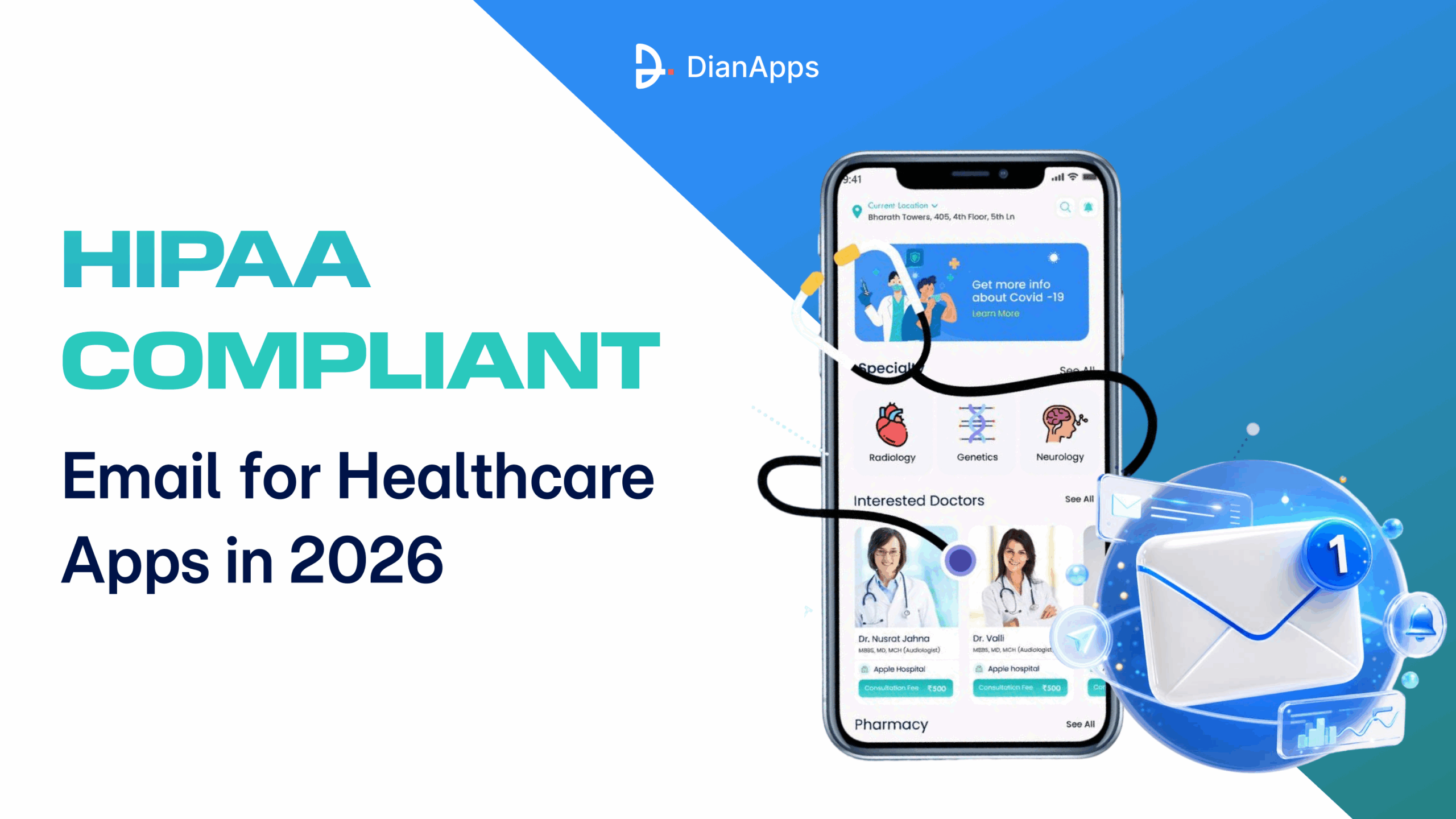 HIPAA Compliant Email for Healthcare Apps in 2026