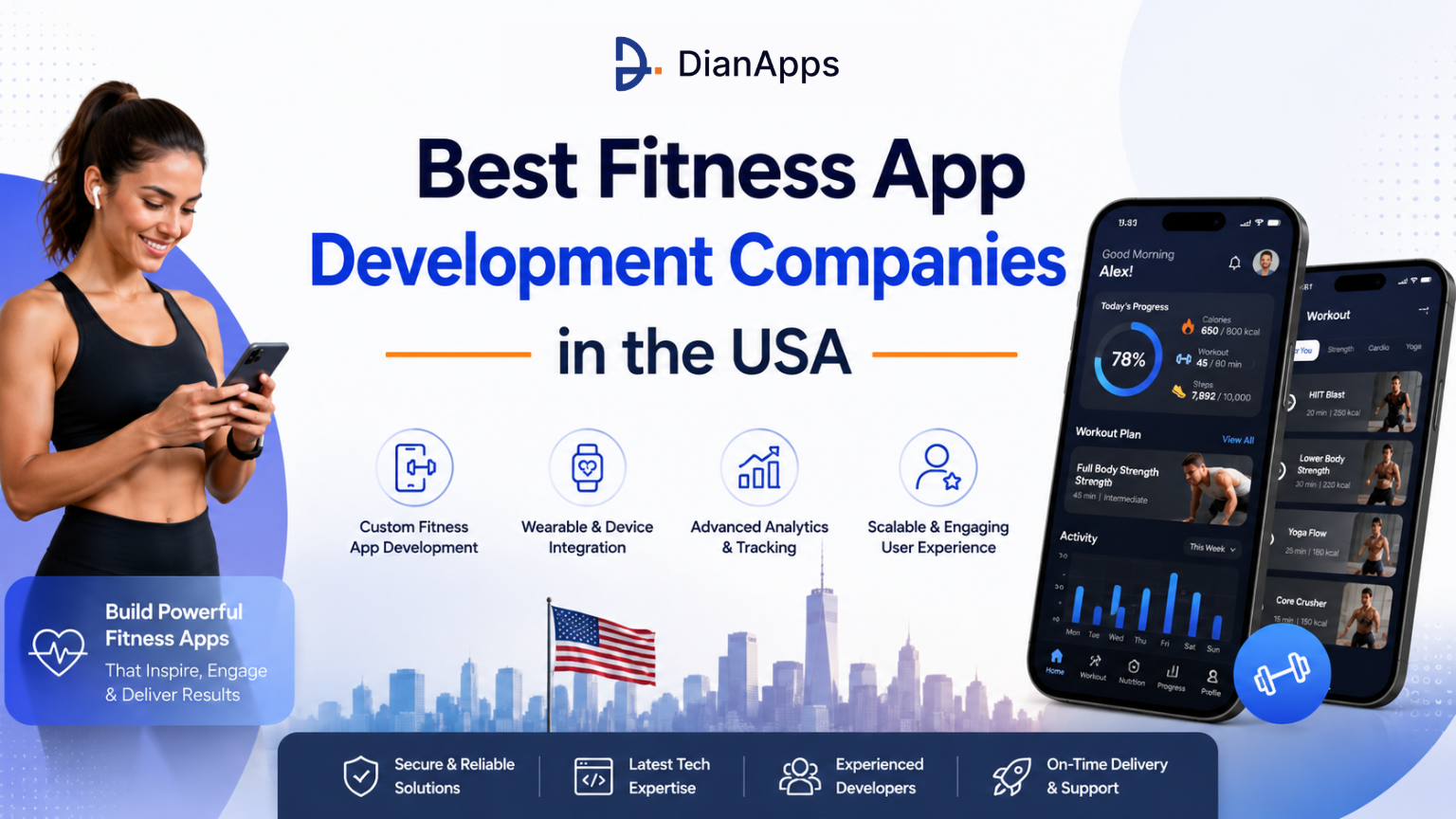 best fitness app development companies in the usa