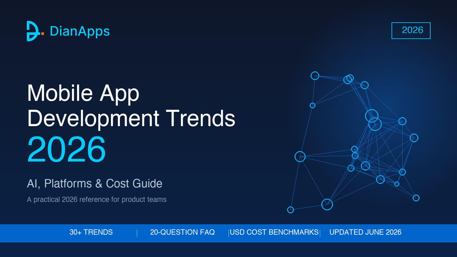 Mobile App Development Trends 2026: AI, Platforms & Cost Guide by DianApps