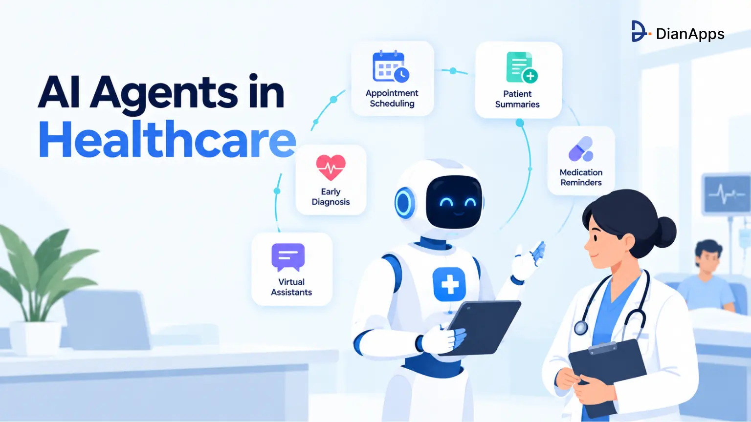 AI Agents in Healthcare: Use Cases, Benefits and Real Examples