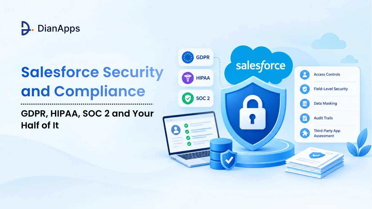 Salesforce Security and Compliance: GDPR, HIPAA, SOC 2, and more